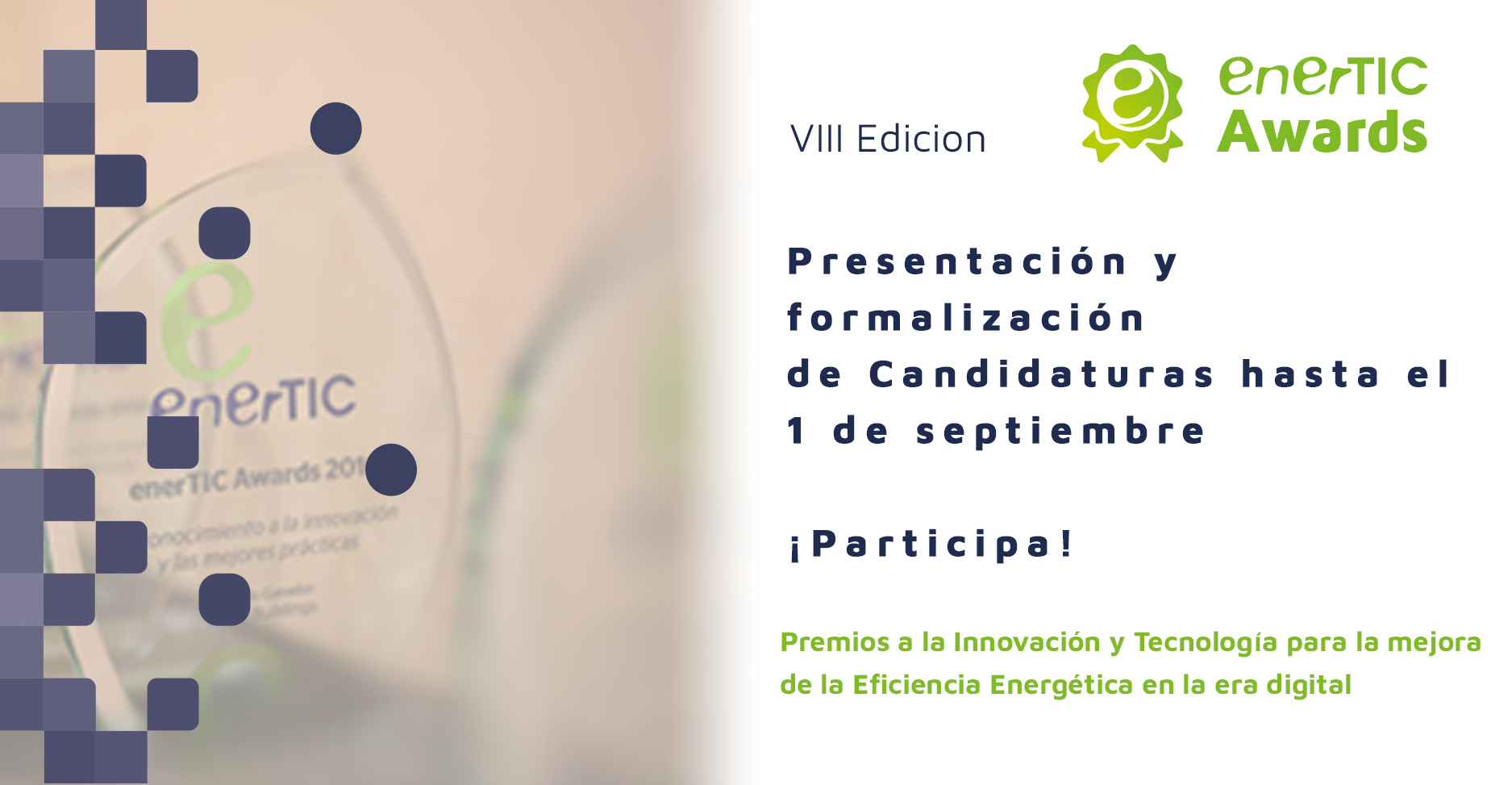 Recepción de casos de éxito referentes en tecnología e innovación para la eficiencia energética hasta el 1 de septiembre