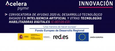 Ayudas 2020 sobre desarrollo tecnológico basado en inteligencia artificial y otras tecnologías habilitadoras digitales