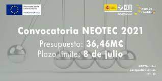 Convocatoria 2021 programa NEOTEC