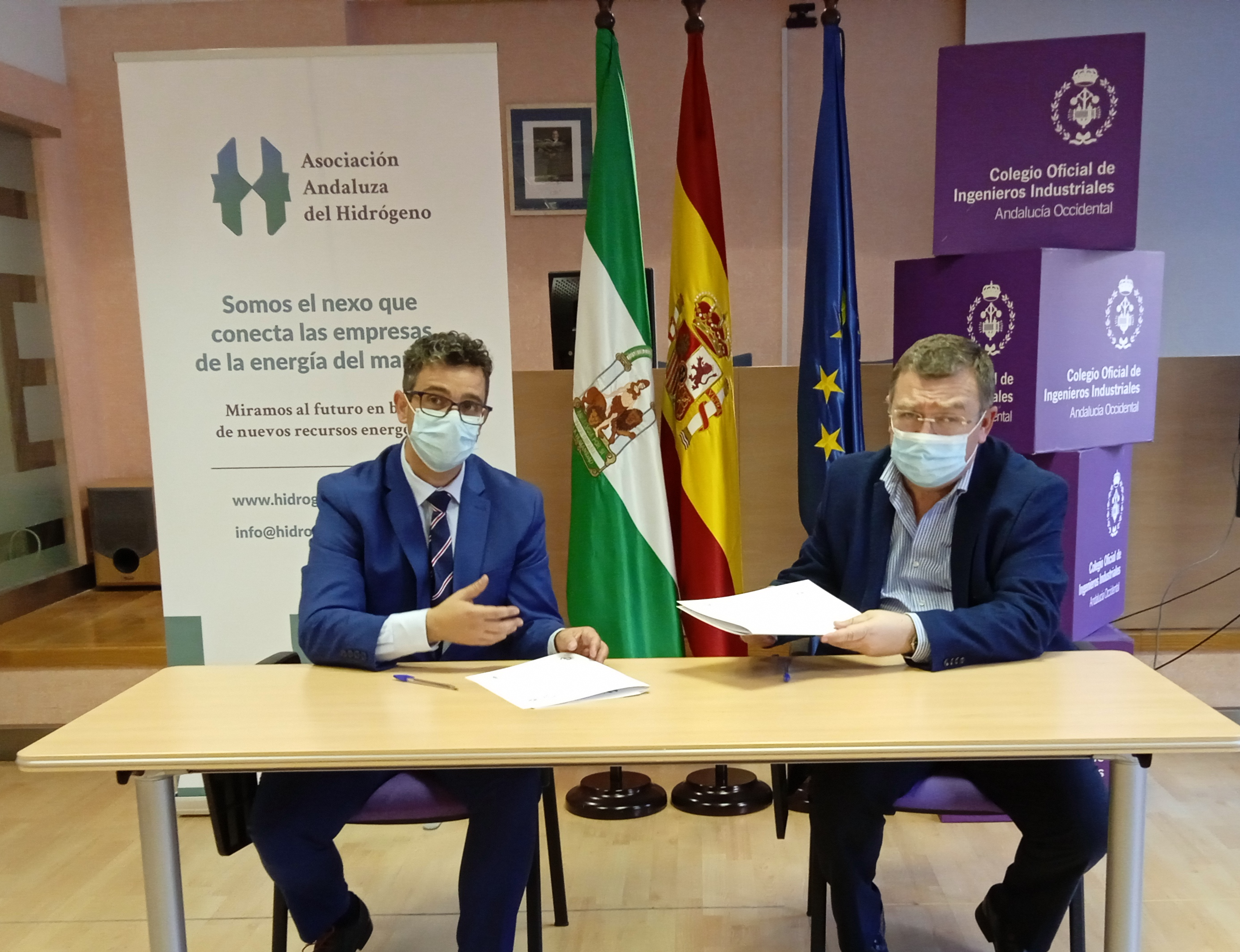Nuestro Colegio y la Asociación Andaluza del Hidrógeno firman acuerdo de colaboración
