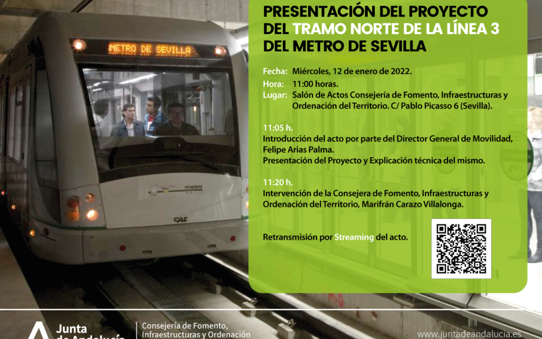 Invitación Acto Metro de Sevilla. 12 de enero