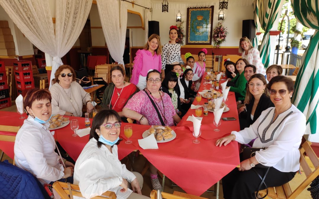 Desayuno solidario en la Feria de Sevilla con la Asociación Aljofar
