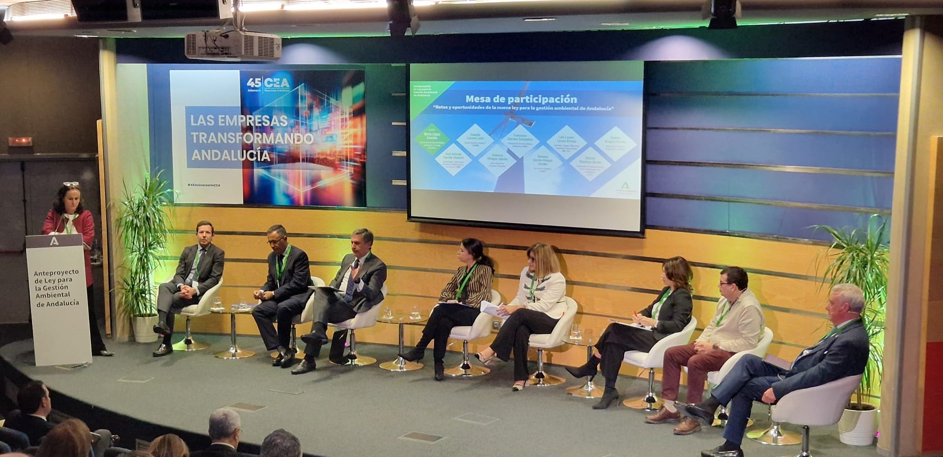 El Colegio participa en la mesa redonda de presentación del Anteproyecto de Ley para la Gestión Ambiental de Andalucía