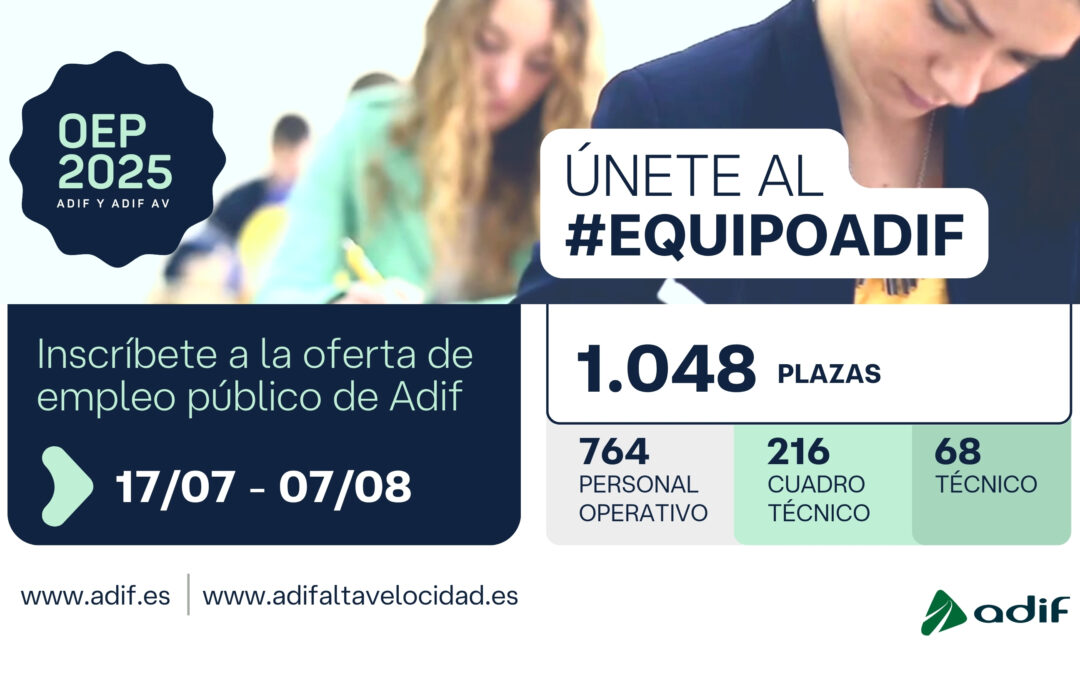 Convocatoria ADIF y ADIF AV: plazas para Ingenieros Industriales