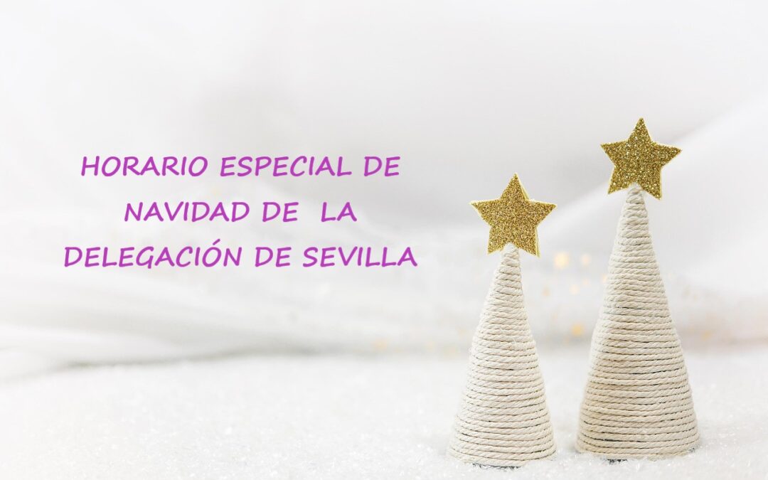 Horario especial de Navidad- Delegación de Sevilla