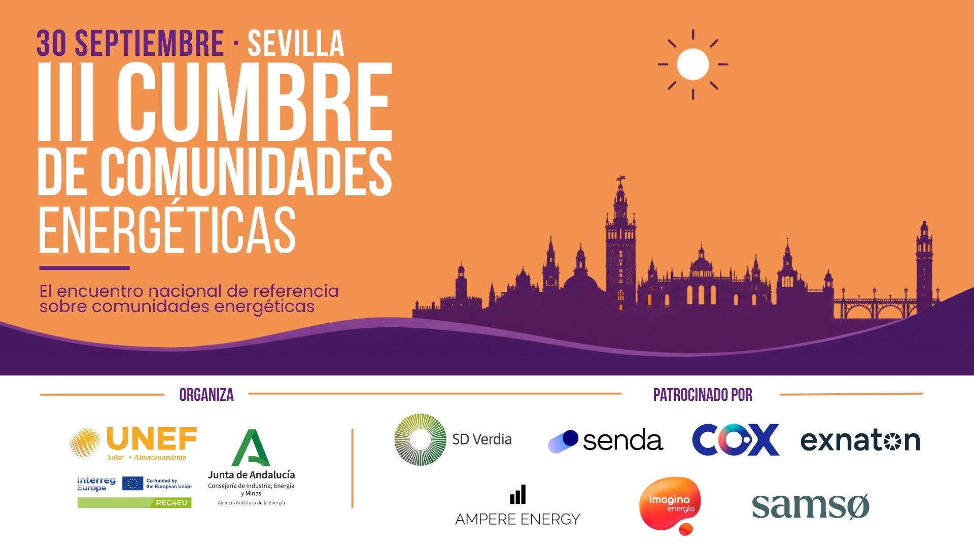 III Cumbre Nacional de Comunidades Energéticas. Sevilla 30 de septiembre