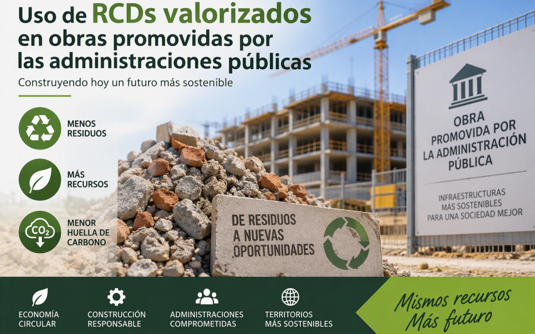 El uso de RCD valorizados impulsa una construcción pública más sostenible